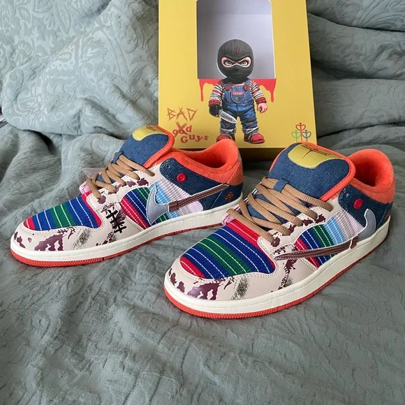 Cold Sins x Travis Scott Chucky the Slayer lows Sneakers - Picture 12 of 13